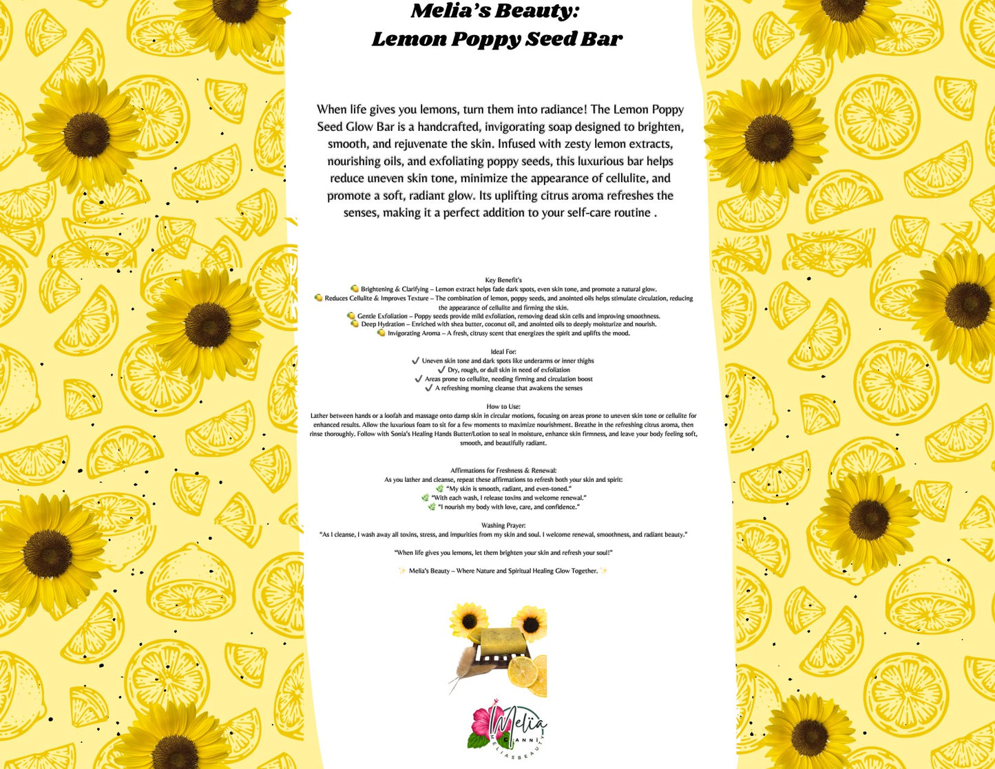 Anointed Lemon Poppy Seed Soap Bars
