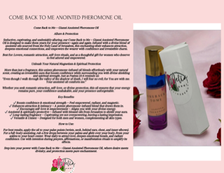 Anointed pheromone perfume oil Come Back To Me