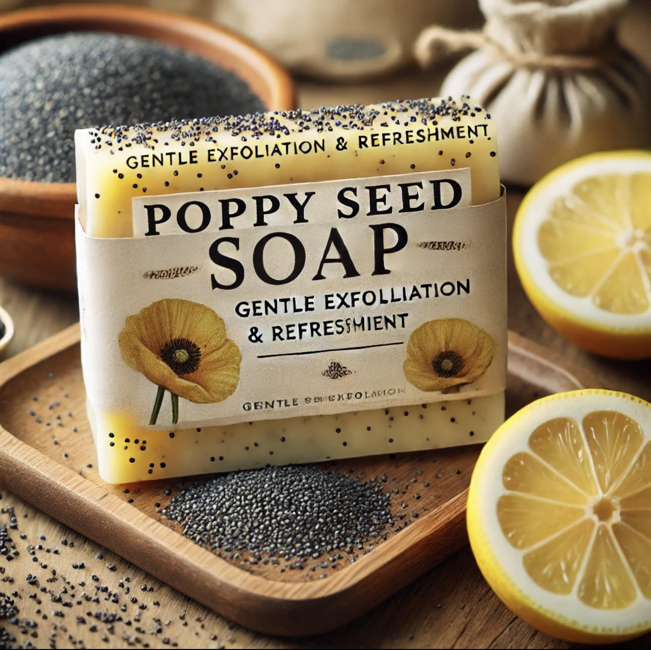 Anointed Lemon Poppy Seed Soap Bars